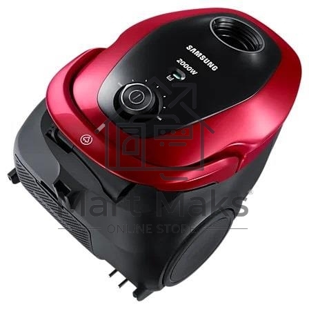 Пылесос Samsung VC20M253AWR/EV красный, 460/2000 Вт, уборка сухая, пылесборник мешок, 2.5 л