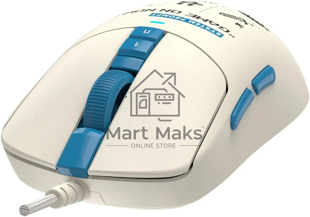 Мышь проводная A4Tech Bloody W72 Ultra Pixels Blue рисунок/бежевый/голубой, 20000 dpi, USB, кнопки - 7