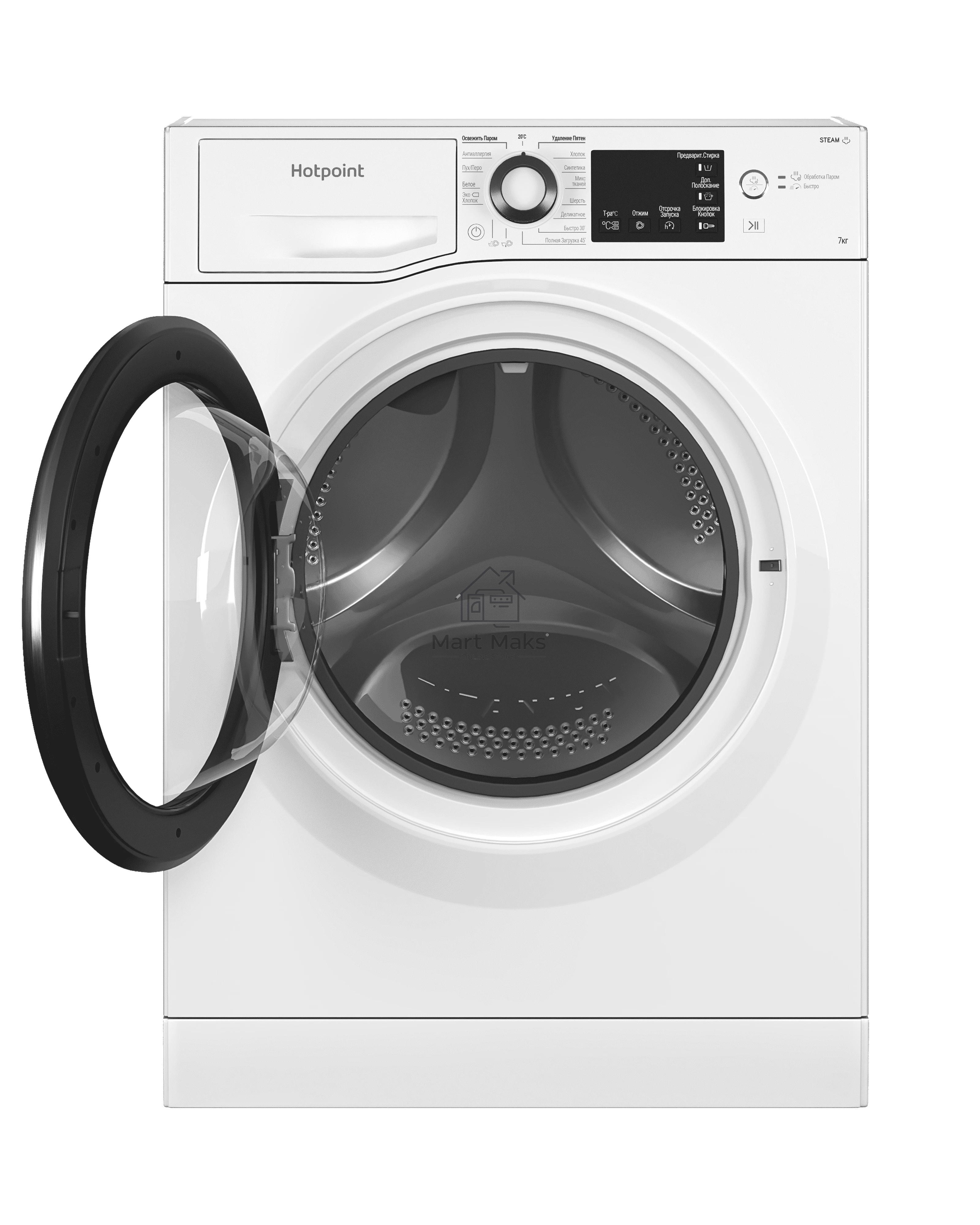 Стиральная машина Hotpoint NSB 7225 S V RU белый, загр. фронтальная макс.: 7 кг 1200 об/мин класс: А
