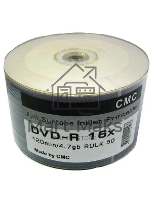 Диски CMC DVD-R 4,7 Gb 16x Bulk/50 Full Ink Print