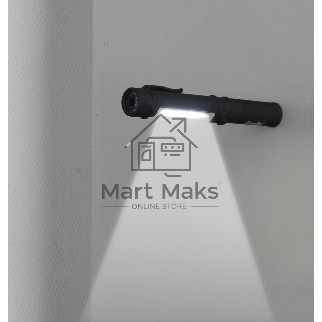 Фонарь-ручка Camelion LED51521 COB LED+1W LED, 3XR03, пластик, магнит, клипса, блистер