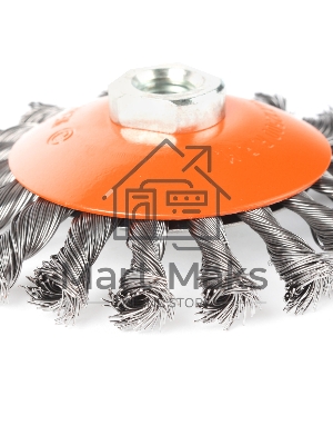 Щетка EDGE by PATRIOT тарельчатая 115ммХМ14 витая проволока