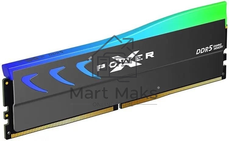 Оперативная память Silicon Power Xpower Storm, DDR5, 32GB (2x16 GB), 6000 MHz, CL30, DIMM, радиатор, RGB, серый
