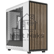 Компьютерный корпус без блока питания Fractal Design North XL TG Dark Tint, Full-Tower, 3x140мм, 2xUSB-A 3.2 + 1xUSB 3.2 Type-C E-ATX, ATX, mATX, mITX Wood panel, Chalk белый