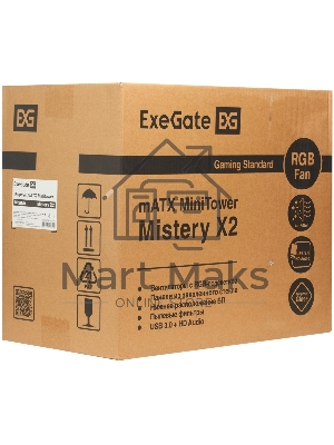 Компьютерный корпус Minitower ExeGate Mistery X2-NPX400