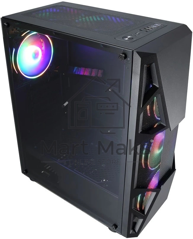 Компьютерный корпус Aerocool / Formula CL-3303B RGB черный без БП ATX 6x120mm 2xUSB2.0 1xUSB3.0 audio bott PSU