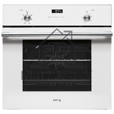 Встраиваемая электрическая духовка Korting OKB 760 FW / 59.8 х 59.5 x 56 см, 6 режимов нагрева, гриль, конвекция, таймер, дисплей, белая