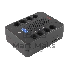 Линейно-интерактивный ИБП ДКС серии Info PDU, 800 ВА/480 Вт, 1/1,8xSchuko, LCD, 1x8Aч