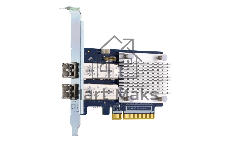 Сетевая карта QNAP QXP-16G2FC Dual-port Fiber Channel adapter, 2 x 16 Gb / s SFP +, PCIe Gen3 x8. For QTS OS ONLY