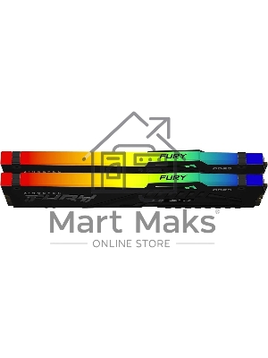 Оперативная память Kingston Fury Beast RGb DDR5 2x32Gb 5600MHz RTL Gaming PC5-44800 CL40 DIMM 288-pin 1.25В dual rank с радиатором Ret