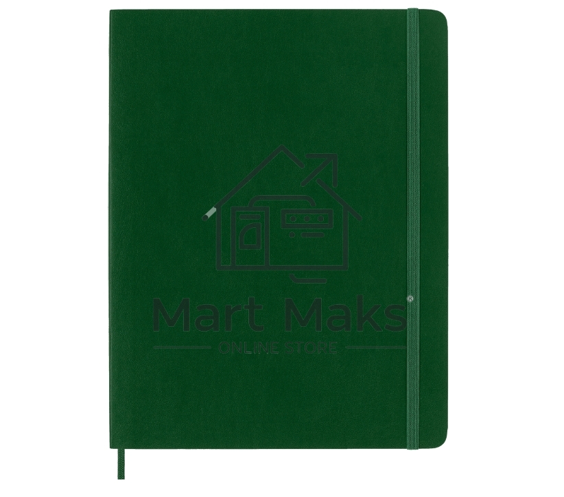 Блокнот Moleskine CLASSIC SOFT QP623K15 XLarge 190х250мм, 192 страниц, нелинованный, мягкая обложка, зеленый