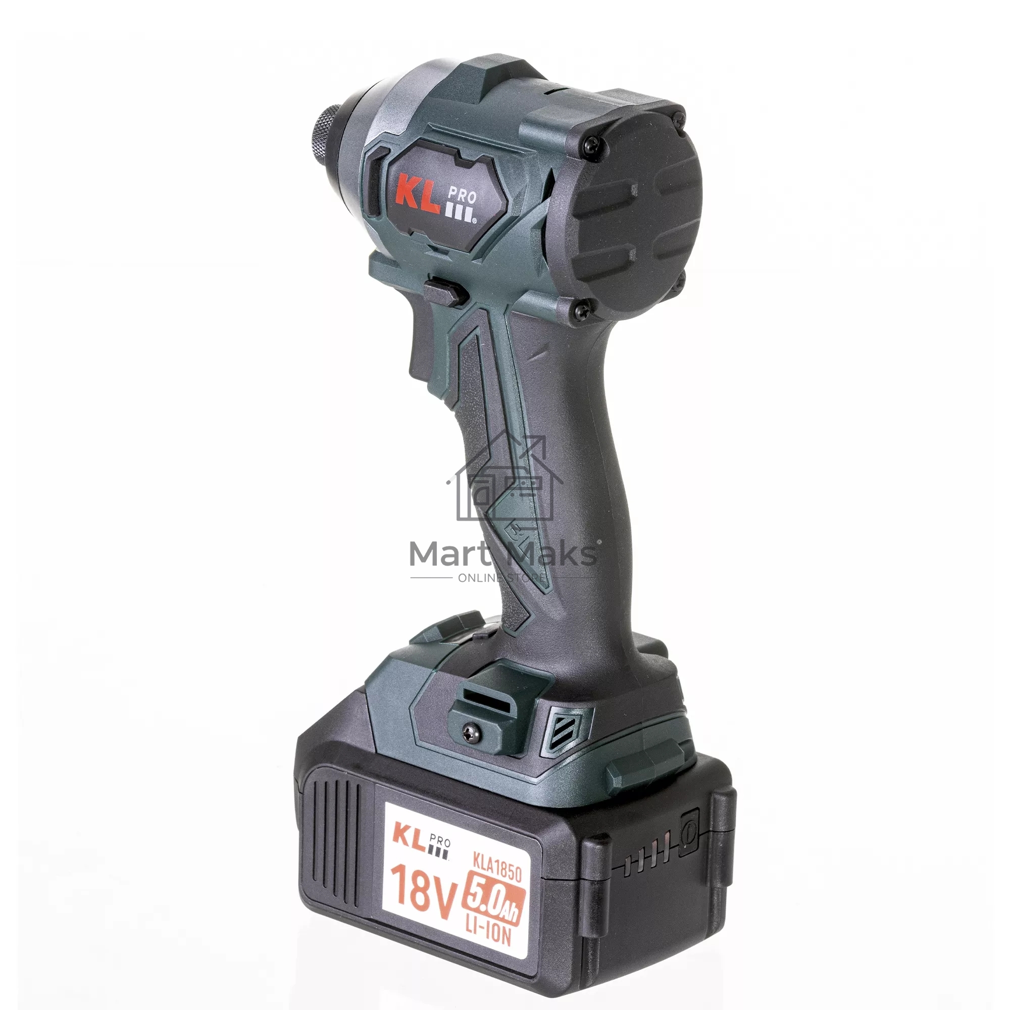 Профессиональный бесщеточный винтоверт аккумуляторный KLPRO KLDV18BH-50 (18В, Li-ion-2шт, 5.0А·ч, 220Нм, 2 скорости, подсветка,З/У,в кейсе)