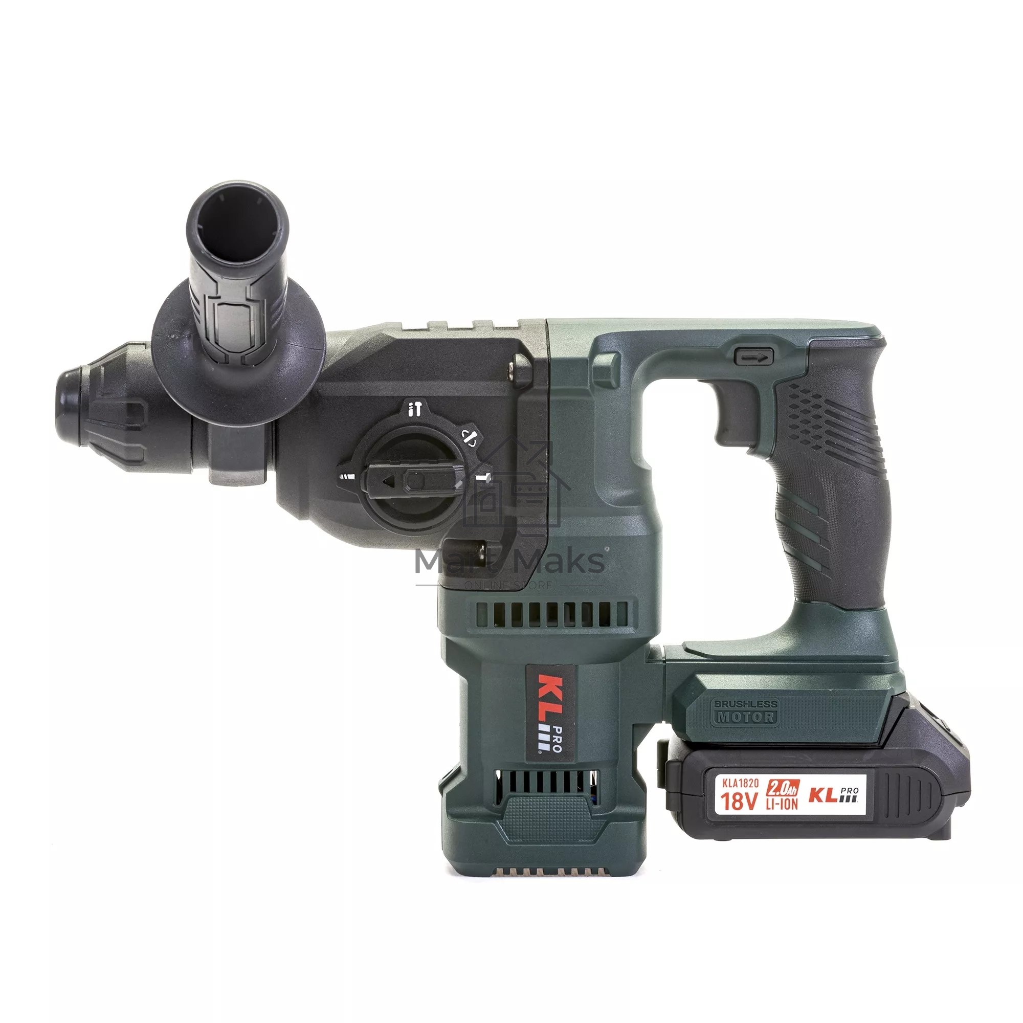 Профессиональный бесщеточный перфоратор аккумуляторный KLPRO KLPM18BH-20