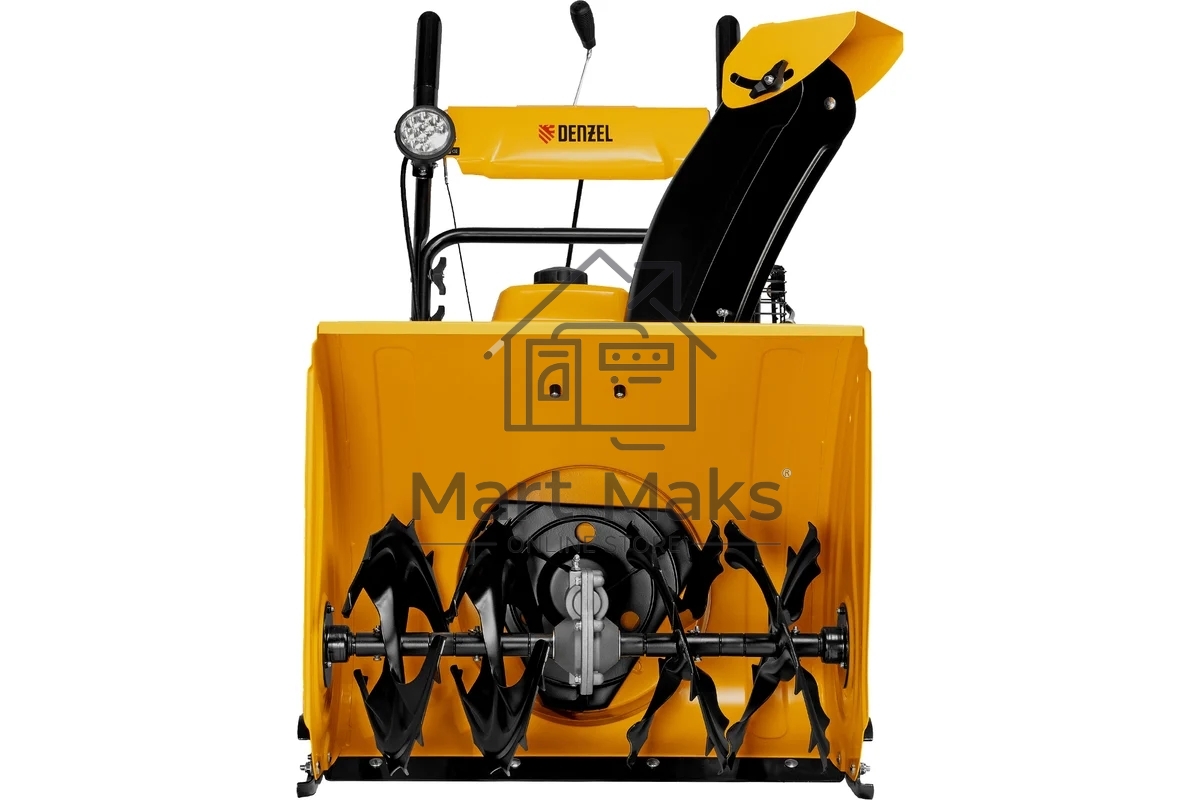 Бензиновая снегоуборочная машина SBM 610, 212cc, ручной старт, фара Denzel