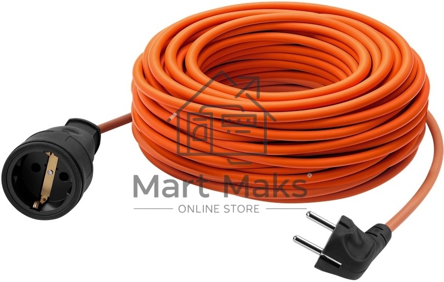 Удлинитель силовой Defender Ext2G-01-30 6А, 30м, б/з - без рамки