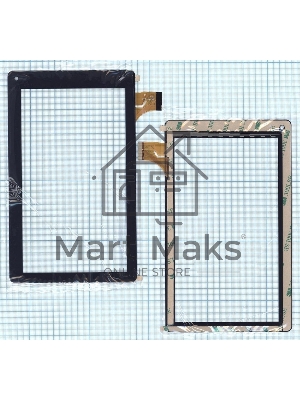 Сенсорное стекло (тачскрин) CLV70137A, черное