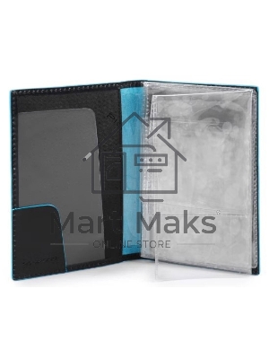 Обложка для документов Piquadro Blue Square PP5256B2/N. черный, натур.кожа
