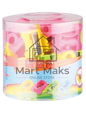 Точилка для карандашей ручная Deli E0594, 1 отверстие, пластик, ассорти, туба