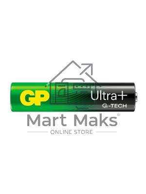 Алкалиновые батарейки c технологией G-tech GP Ultra Plus Alkaline 24А AАA - 8 шт. на блистере