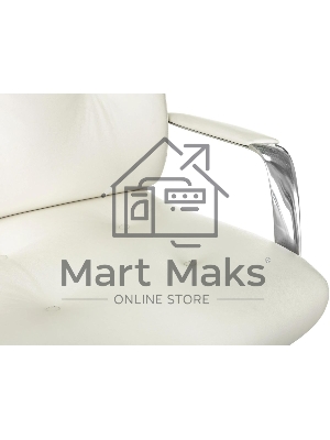 Кресло руководителя Бюрократ _DAO/WHITE белый, кожа, крестовина алюминий