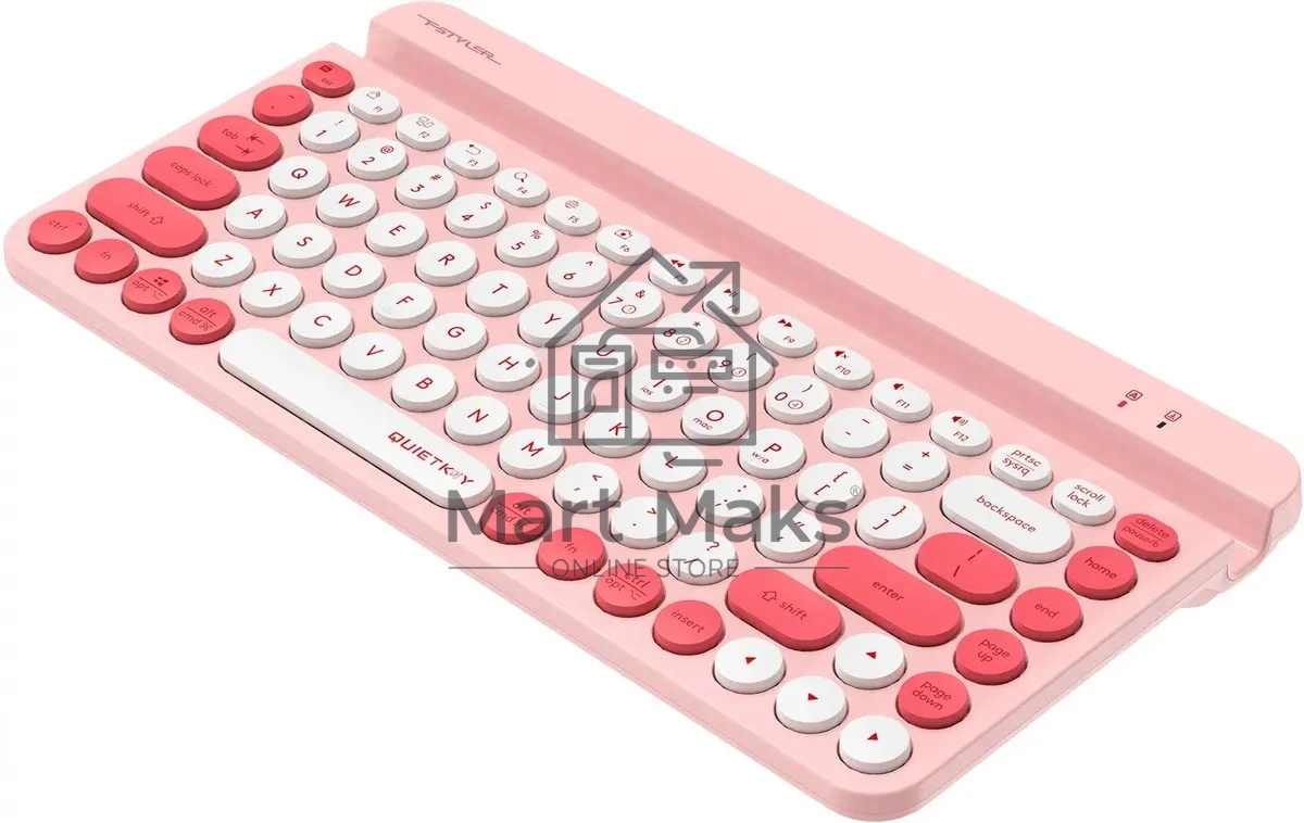 Клавиатура A4Tech Fstyler FBK30 розовый USB беспроводная BT/Radio slim Multimedia (FBK30 RASPBERRY)