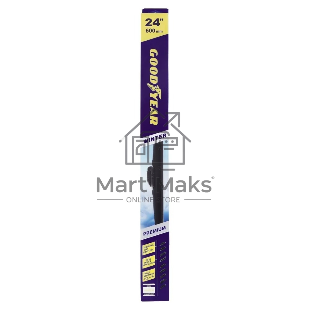 Щетка стеклоочистителя GOODYEAR GY005324 Winter Premium 24''/60 см, 9 переходников