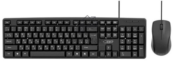 Комплект клавиатура+мышь CBR KB-SET 709 проводной, USB, 1000 DPI, чёрный
