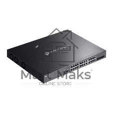 Коммутатор TP-Link SG5428XMPP, 24×1 Гбит/с PoE++ + 4×10 Гбит/с SFP+, управляемый