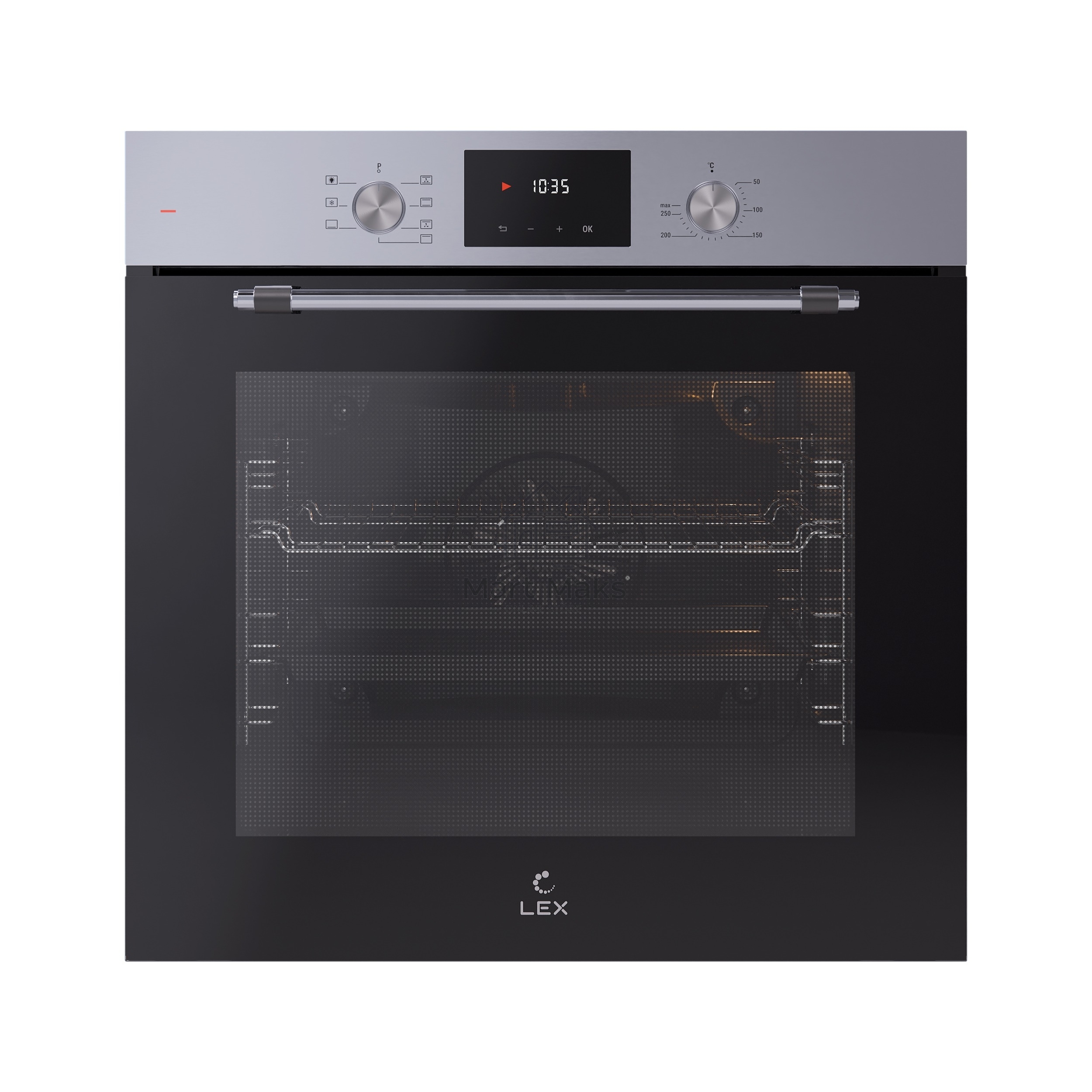 Электрический духовой шкаф LEX EDP 671 IX MAX, встраиваемый, нержавеющая сталь