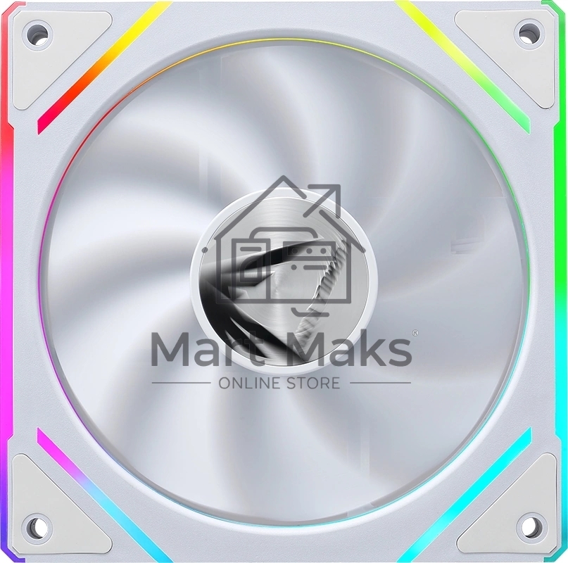Вентилятор для корпуса Aerocool / Formula Floe Plus 12WH ARPW ARGB белый, 120 мм, 1500 об/мин, 26.8 дБ, 4 pin