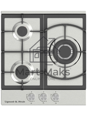 Газовая варочная панель Zigmund & Shtain G 14.4 S независимая, нержавеющая сталь