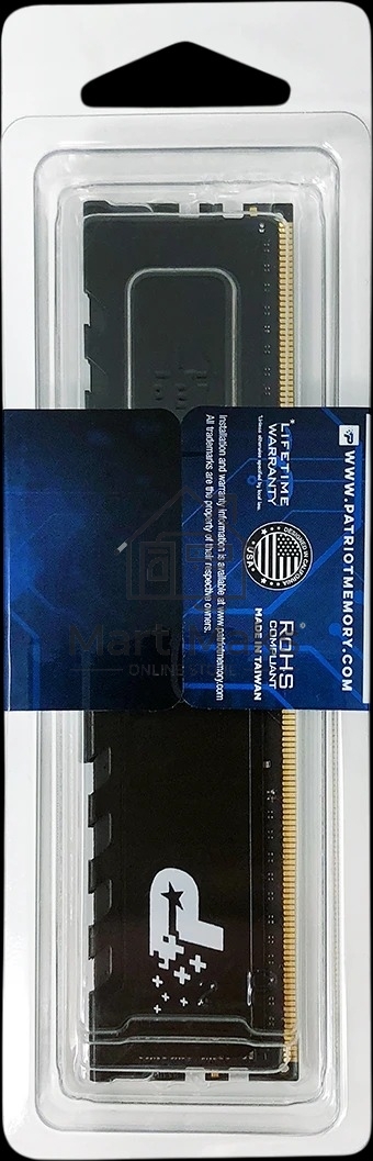 Оперативная память Patriot Memory Signature Premium RTL PSP48G2666H1 DDR4 8Gb 2666MHz RTL PC4-21300 CL19 DIMM 288-pin 1.2В single rank с радиатором Ret