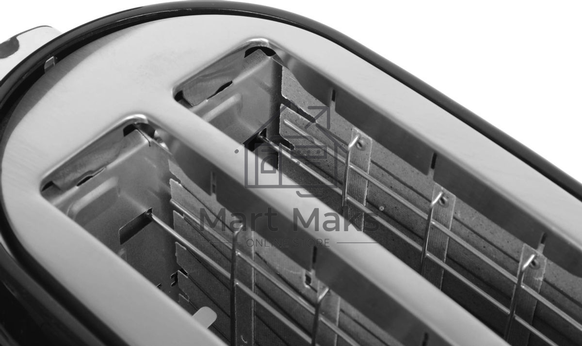 Тостер Centek СТ-1432 черный/стальной