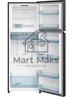 Холодильник Hitachi HRTN6443SBBKCS черный двухкамерный 315/94л морозилка сверху