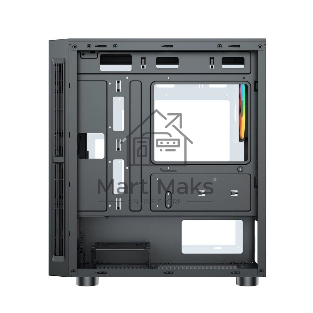 Компьютерный корпус ACD Citadel 104 ATX, черный, USB3.0*1+USB2.0*2+HD audio,3*12cm F1 ARGB fans at front(Slave fans),1*12cm F1 ARGB fan at rear (Master fan)