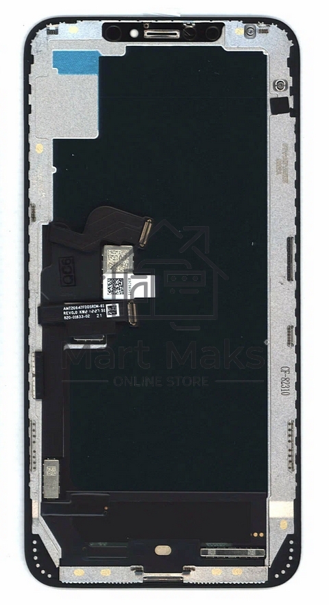 Дисплей Amperin для Apple iPhone XS Max в сборе с тачскрином (Soft Oled), черный