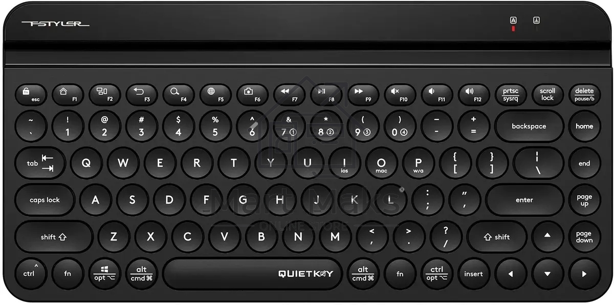 Клавиатура беспроводная A4Tech Fstyler FBK30 черный/серый USB BT/Radio slim Multimedia
