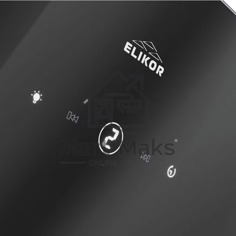 Вытяжка наклонная Elikor Rise BK 50 черный, 50 см, 750 куб. м/ч, 56 дБ