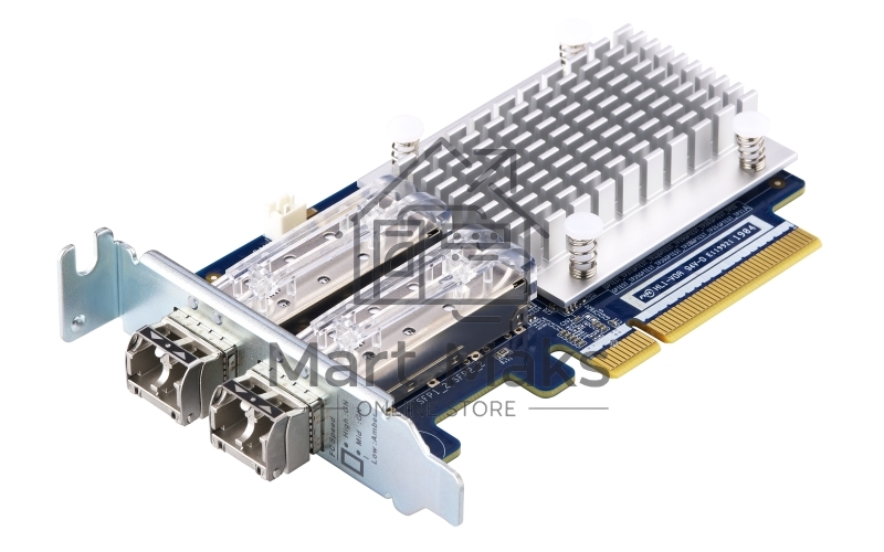 Сетевая карта QNAP QXP-16G2FC Dual-port Fiber Channel adapter, 2 x 16 Gb / s SFP +, PCIe Gen3 x8. For QTS OS ONLY