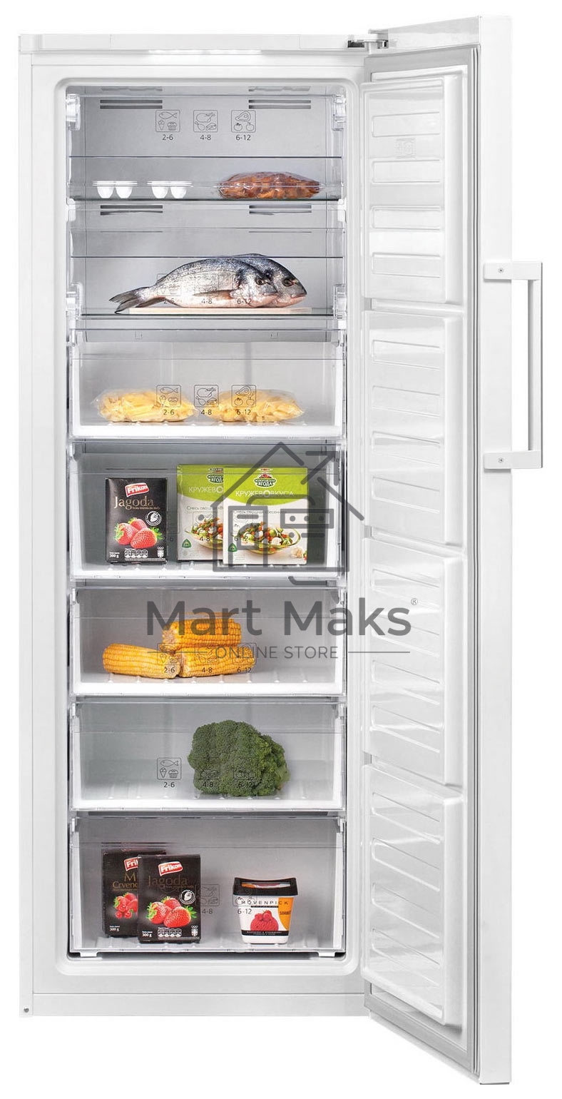 Морозильная камера Beko FNKR5290E21S, серебристый, 255 л, 7 ящиков