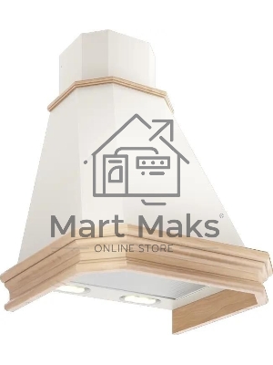 Вытяжка каминная Elikor Камин Грань 90П-650-П3Л бежевый, 90 см, 650 куб. м/ч, 56 дБ