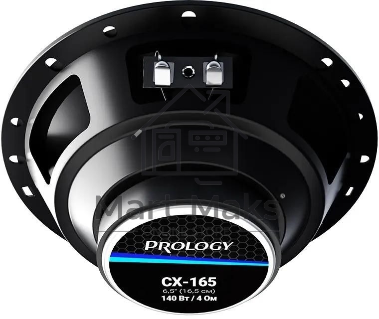 Колонки автомобильные Prology CX-165 140Вт 89дБ 4Ом 16см (6.5дюйм) (ком.:2кол.) коаксиальные двухполосные