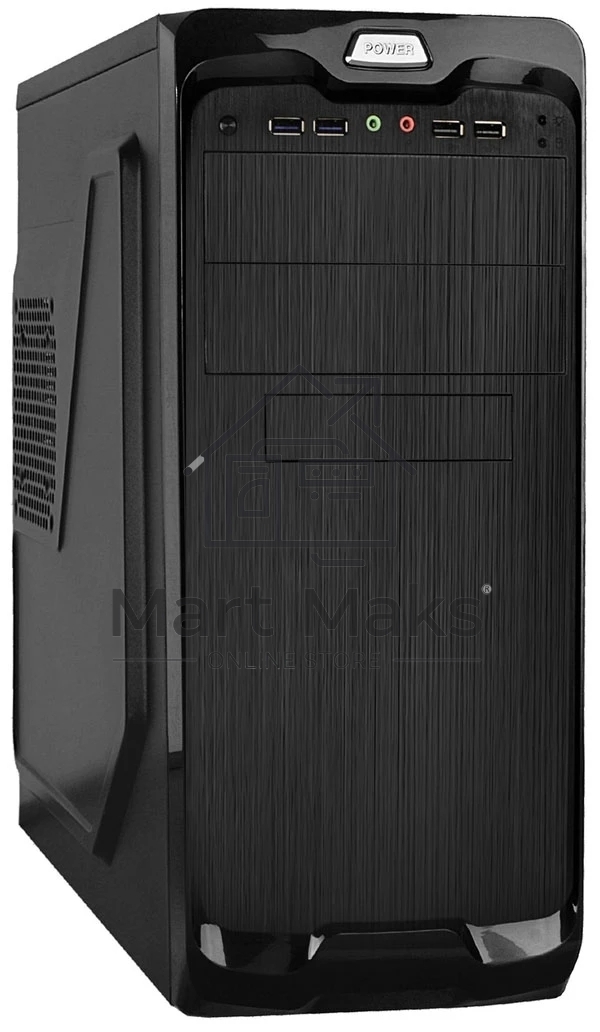 Компьютерный корпус Miditower ExeGate UN-604-UNS400 (ATX, БП UNS400 с вент. 12см, 2*USB+2*USB3.0, аудио, черный)