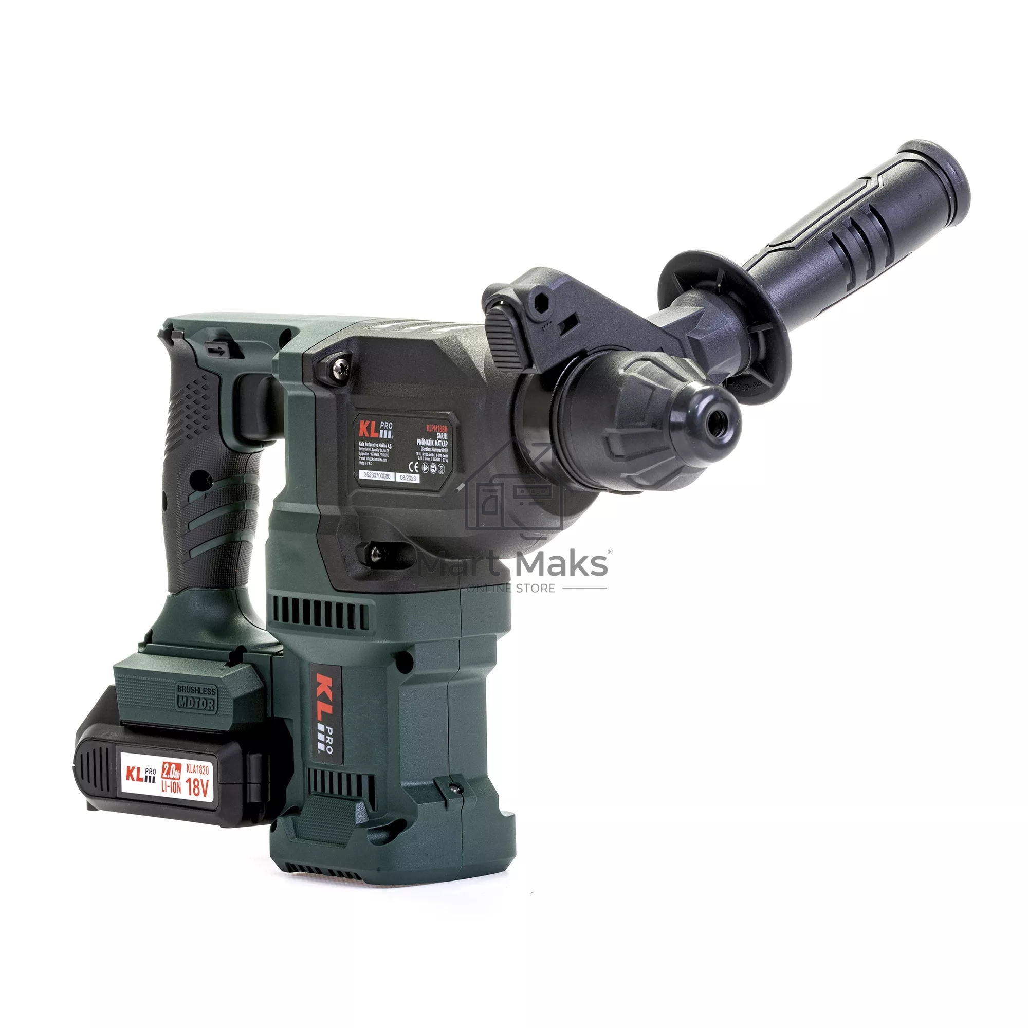 Профессиональный бесщеточный перфоратор аккумуляторный KLPRO KLPM18BH-20