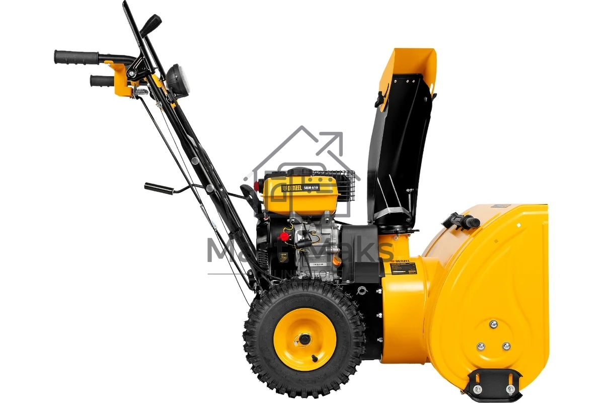 Бензиновая снегоуборочная машина SBM 610, 212cc, ручной старт, фара Denzel