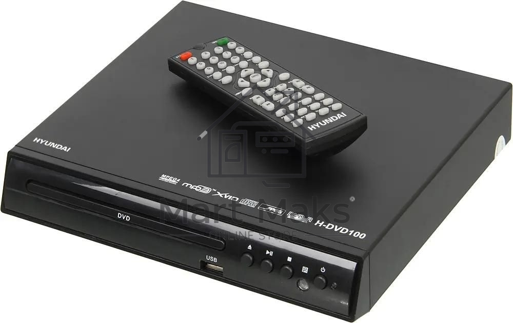 Плеер DVD Hyundai H-DVD100 черный ПДУ