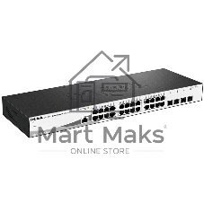 Коммутатор D-Link DGS-1210-28/ME/A2B, 24×1 Гбит/с + 4×1 Гбит/с SFP, управляемый