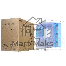 Корпус ASUS A32 Plus, Midi-Tower, белый, 4 x 120 мм