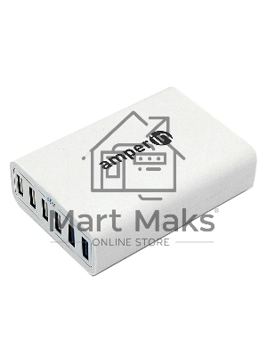 Блок питания (сетевой адаптер) Amperin Quick Charge 6-port QC 3.0 USB (YDS-TC060-4-2-0), белый