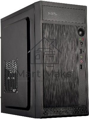 Компьютерный корпус KingPrice KPCC-MN211 черный без БП mATX 1x80мм 2x120мм 2xUSB 2.0 audio